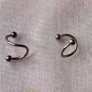 Silver Spiral Piercing Jewelry
